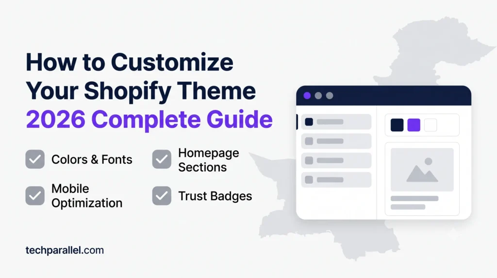 How to customize a Shopify theme without coding — 2026 guide for Pakistani sellers